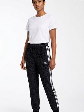 ADIDAS Couture Navy SuperStar Moscow Track Pant Textured Womens Size Small
